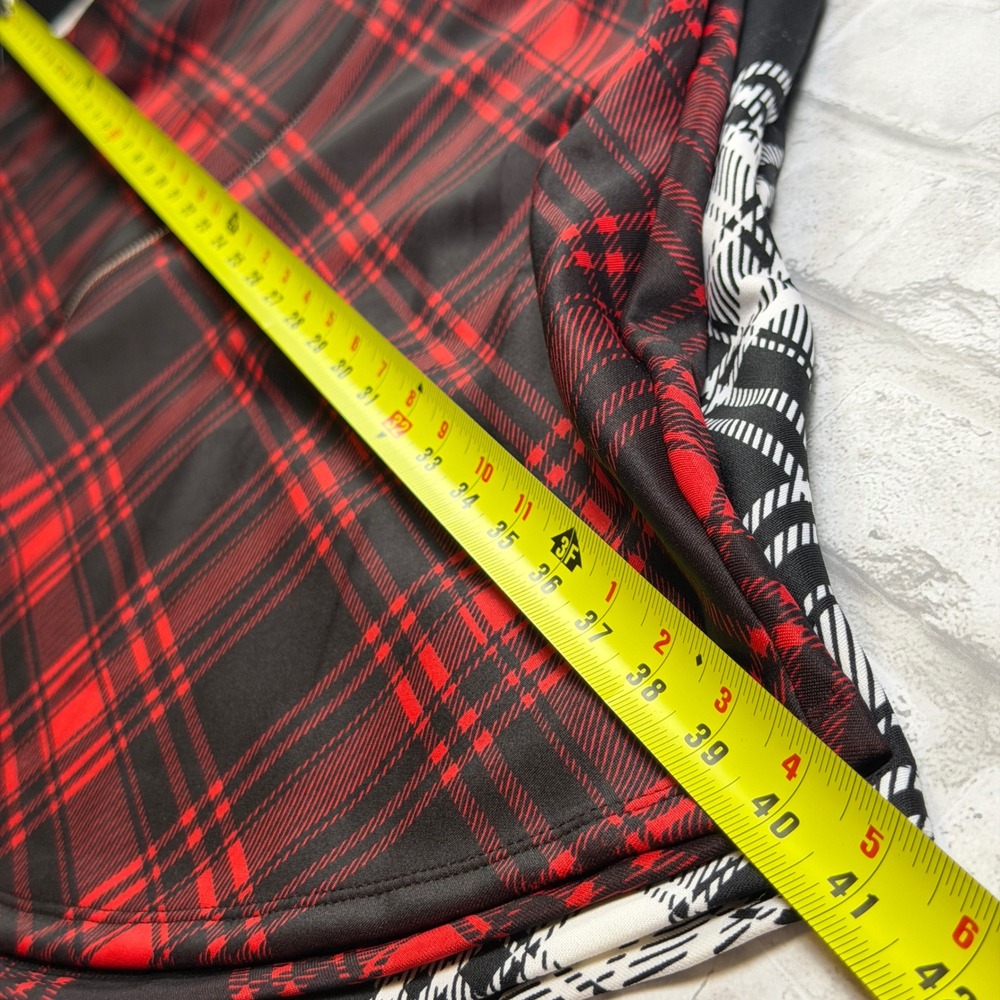 Hot Topic Skater Skirt Lot of 2 Women XL Red Black White Plaid Zipper Mini EUC - Picture 6 of 12